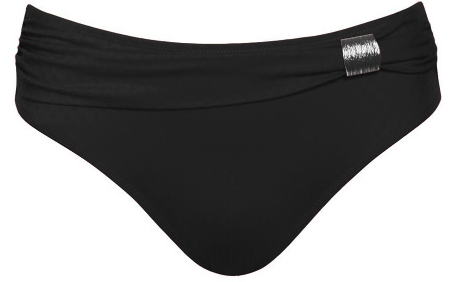 Bikini Slip St. Tropez in Schwarz von Ulla Dessous 9133 Cut Out