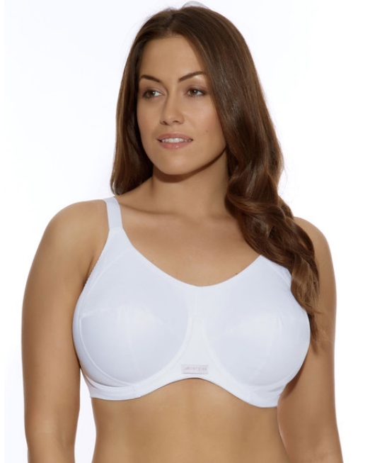 Sport - BH mit Bügel, Energise, Weiß, von ELOMI Lingerie, Vorderansicht