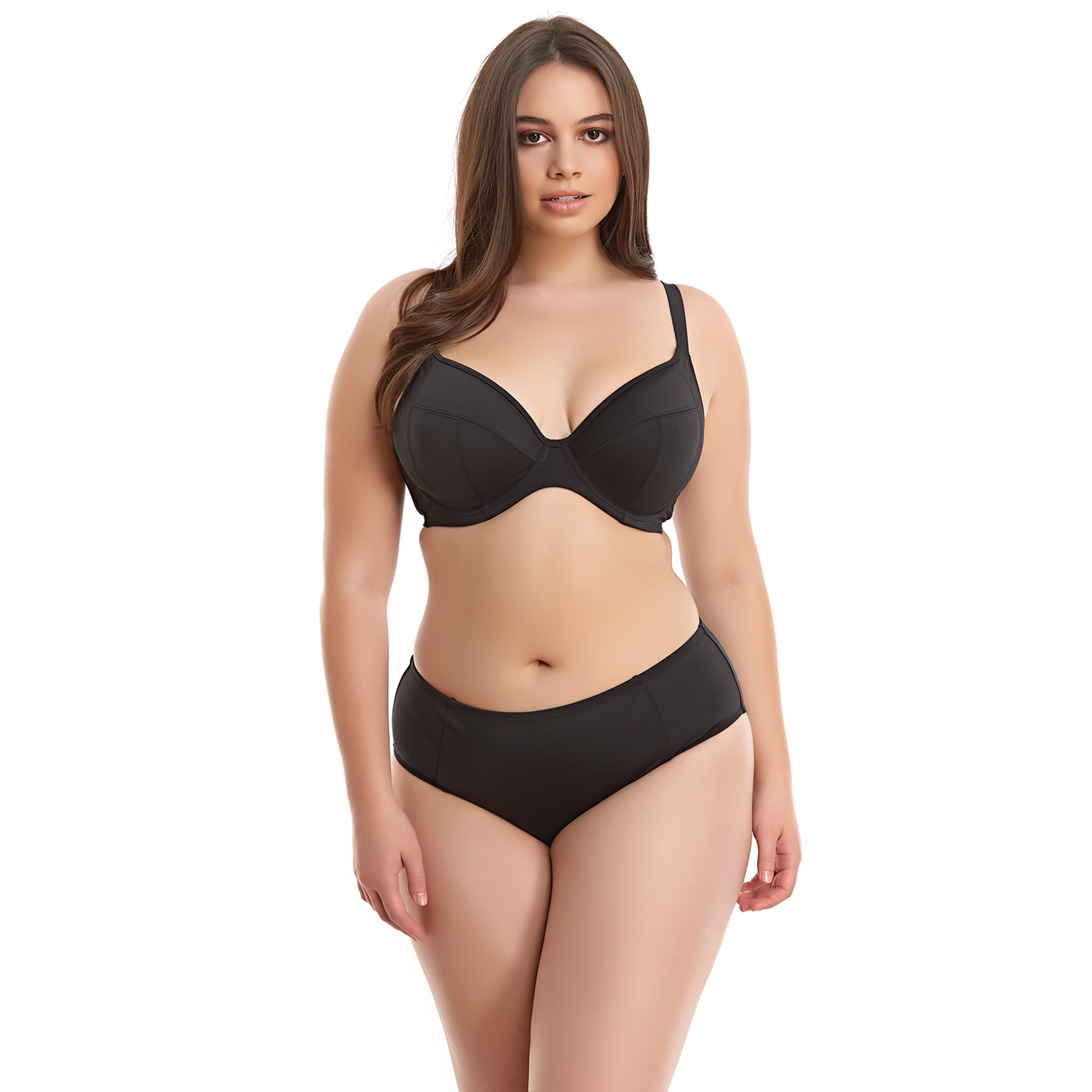 Essentials, Black, Bade-Slip von ELOMI, ES7524, Kombi, Vorderansicht