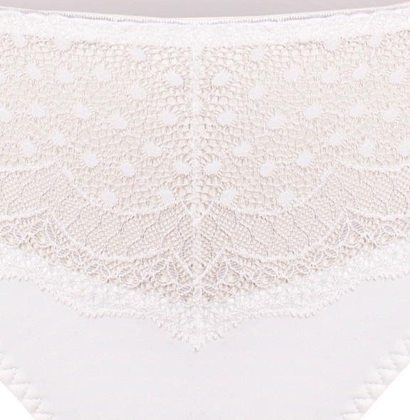 Leichter Rioslip Josy in Weiß von Ulla Dessous 6732 Cut out Ausschnitt