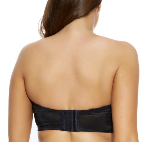Maria, Black, BH mit Bügel von ELOMI Ausschnitt Rückansicht trägerlos