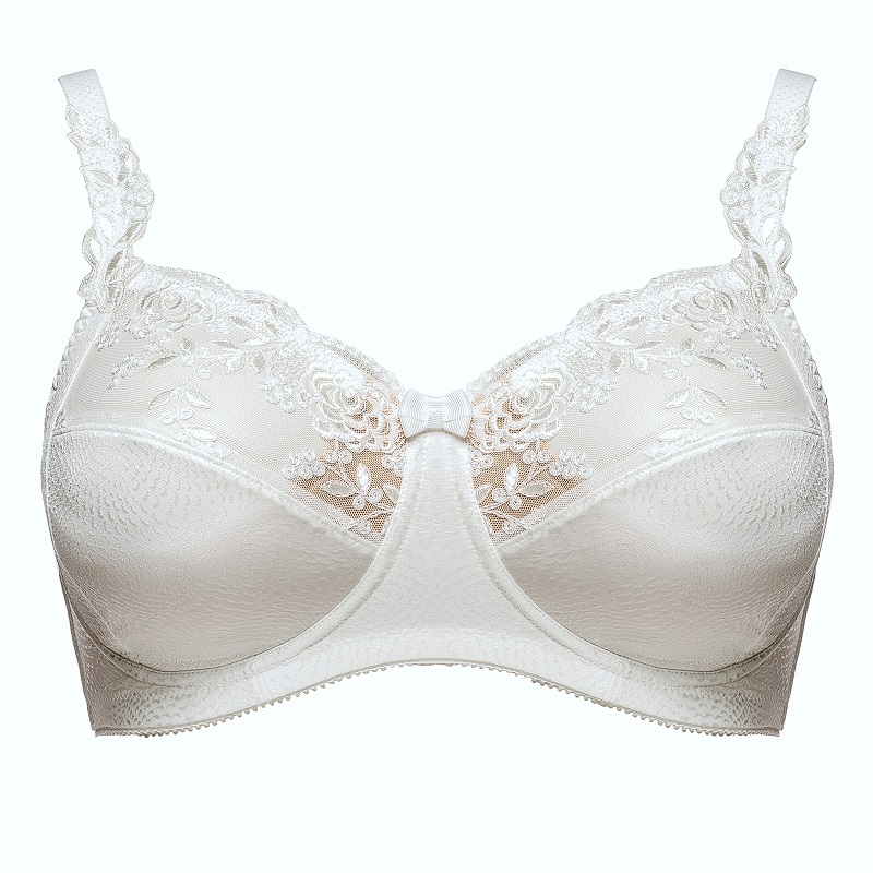 Ella, Ècru, BH ohne Bügel von ULLA Dessous, Cut Off, 3628, Vorderansicht