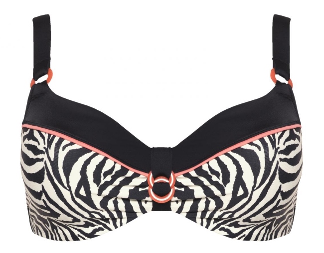 Bikini-Top Nizza, Savanne. von ULLA Dessous, Cut Out, Vorderansicht