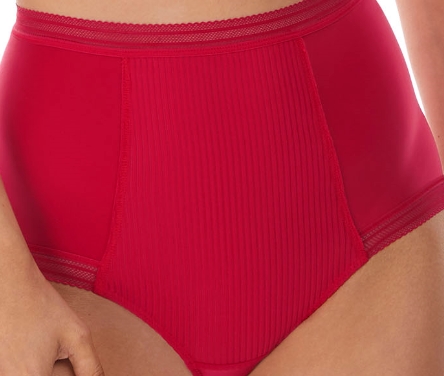 Hoher Taillenslip, Fusion Rotvon FANTASIE Lingerie, FL3098, Detail, Vorderansicht