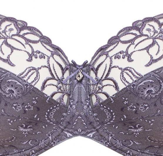 BH mit Bügel Zoe Lavendel von ULLA Dessous, 4123 Ausschnitt Vorderansicht