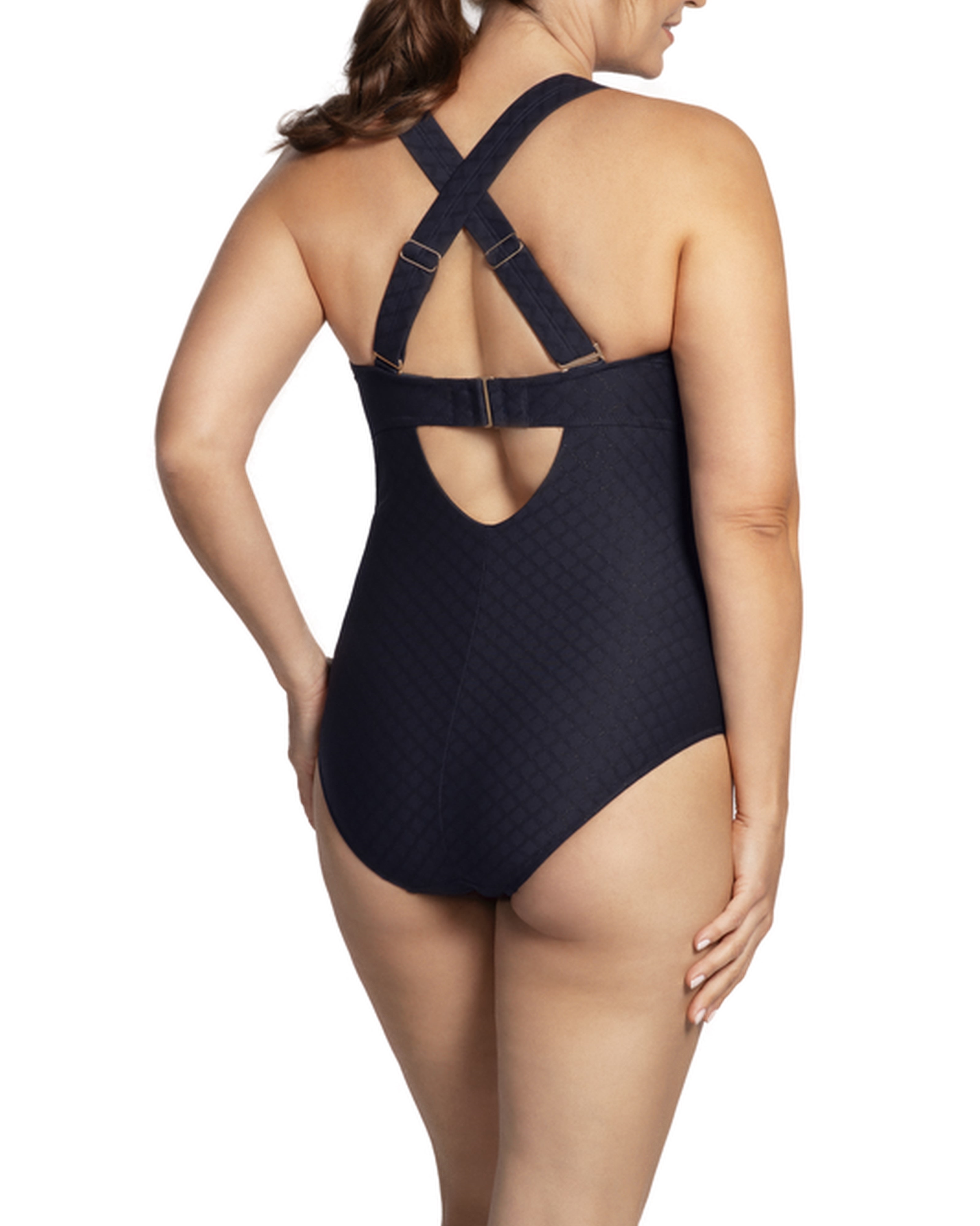 Badeanzug Monaco in Midnight von Ulla Dessous 9814 Rückansicht