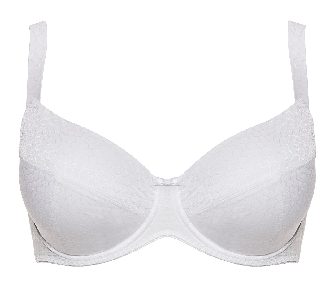 BH mit Bügel Lucy, Weiß, von Ulla Dessous, Cut Out, Vorderansicht