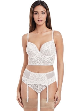 Strapsgürtel, Soiree Lace, Weiß, von FREYA, AA5019, Kombi, Vorderansicht