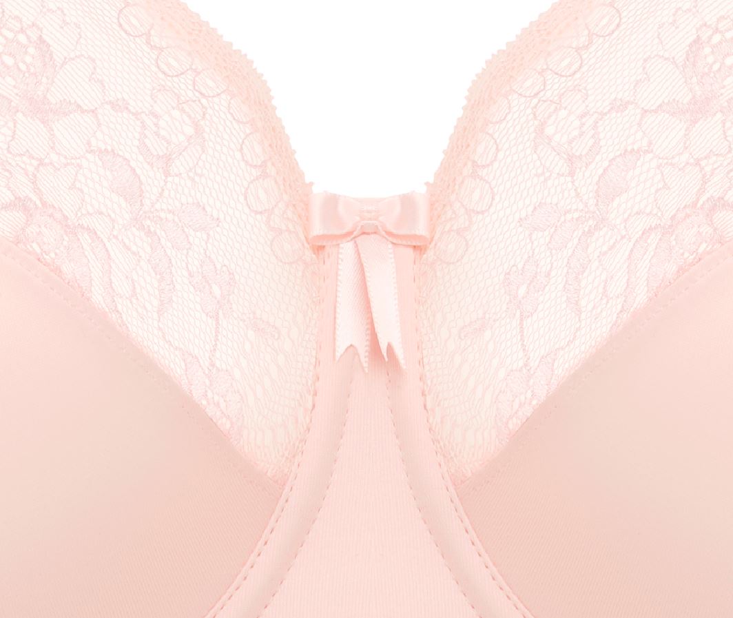 BH mit Bügel Morgan in Ballet Pink von ELOMI Lingerie EL4111 Cut Out Ausschnitt Vorderansicht
