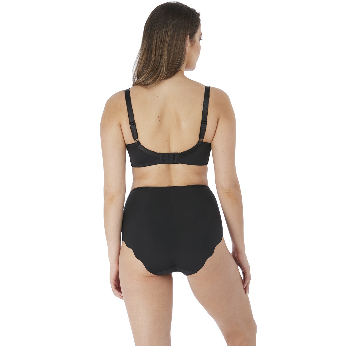 Hoher Taillenslip „Ana" in "Schwarz“ von FANTASIE Lingerie, 6708, Kombination, Rückansicht