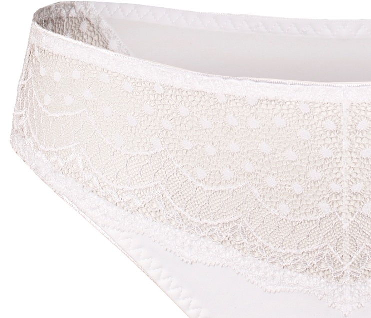 Leichter Rioslip Josy in Weiß von Ulla Dessous 6732 Cut Out Detail