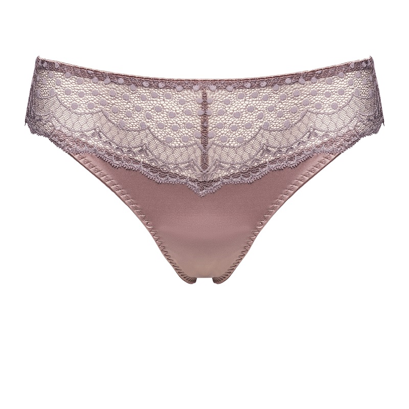 Leichter Rioslip Josy in Taupe von Ulla Dessous 6732 Cut Out Vorderansicht