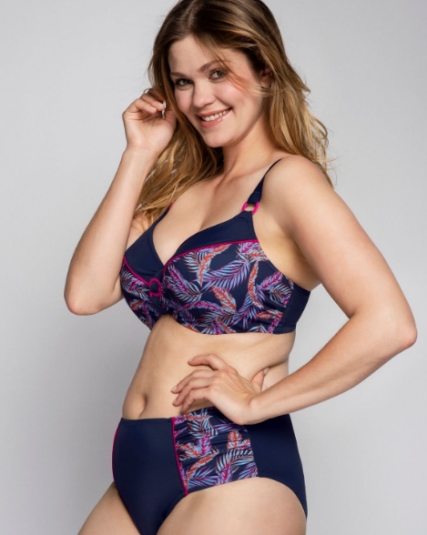 Bikini-Top Nizza, Blau, von ULLA Dessous, Kombination, Vorderansicht