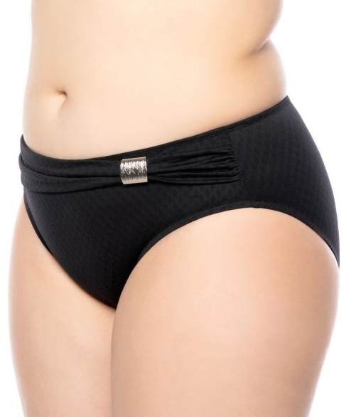 Bikini Slip St. Tropez in Schwarz von Ulla Dessous 9133 Seitenansicht