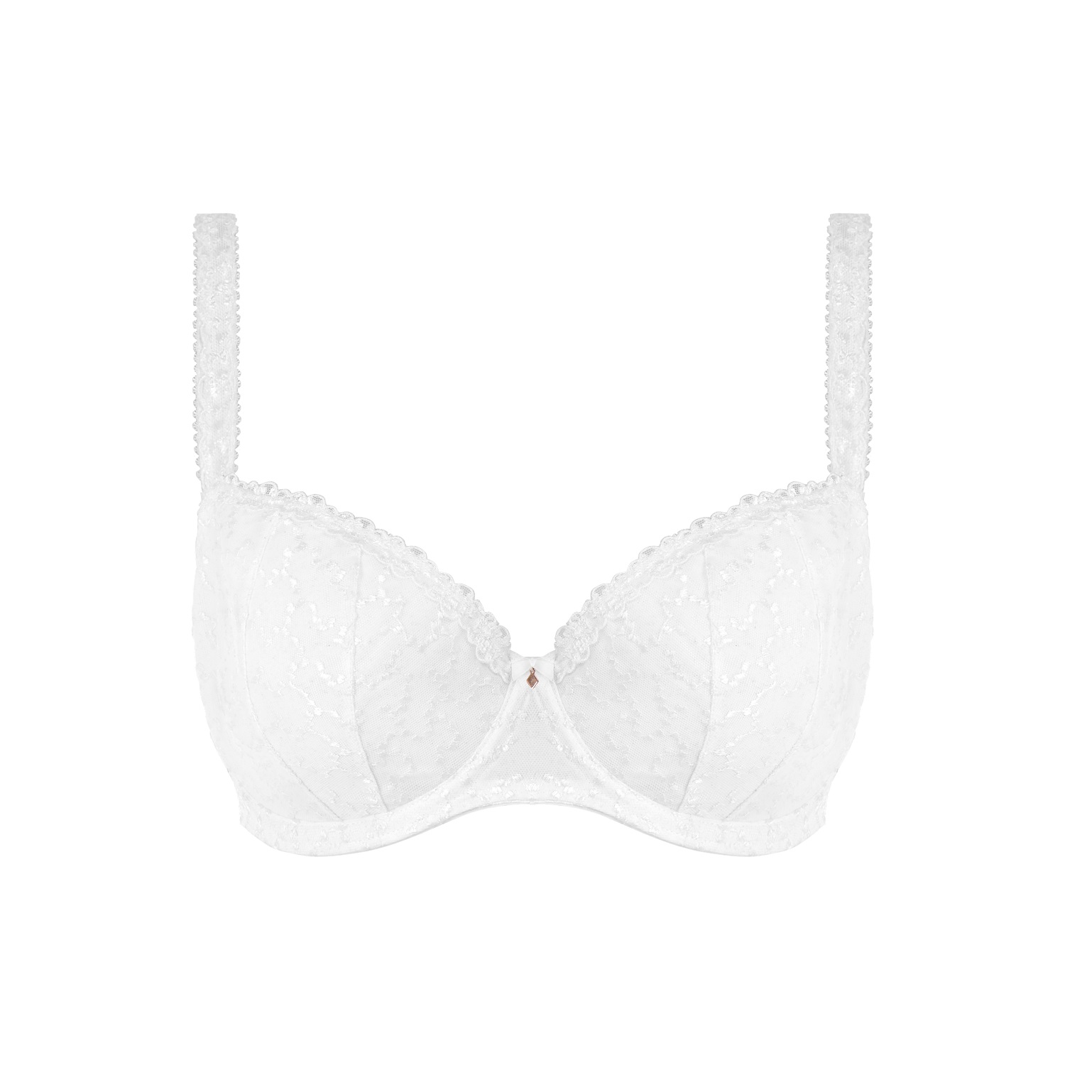 Halbschalen - BH mit Bügel „Ana Weiß" von FANTASIE Lingerie, 6703, Cut Out, Vorderansicht
