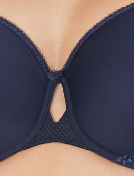 Spacer BH mit Bügel Charley in Navy von ELOMI Lingerie EL4383 Detail Vorderansicht