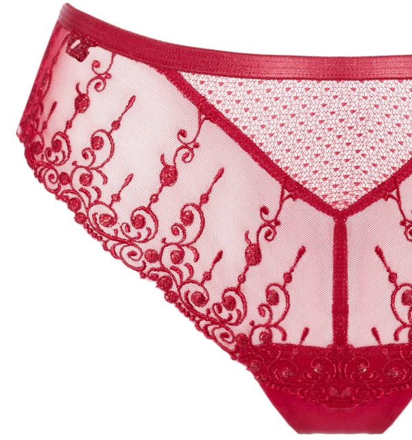 String Exclusive Line in Sunset von Ulla Dessous 8537 Cut Out Detail