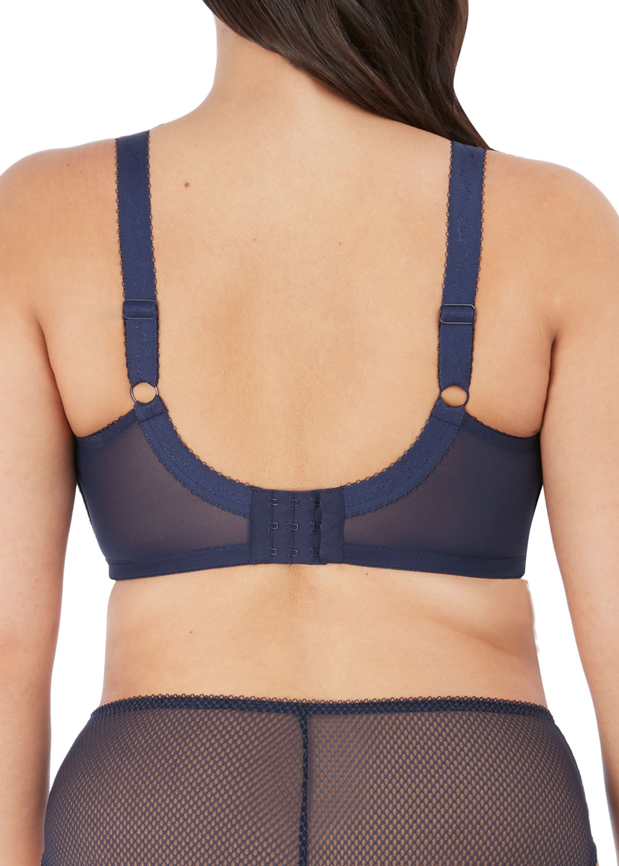 Plunge Stretch BH mit Bügel Charley in Navy, von ELOMI Lingerie EL4382 Rückansicht