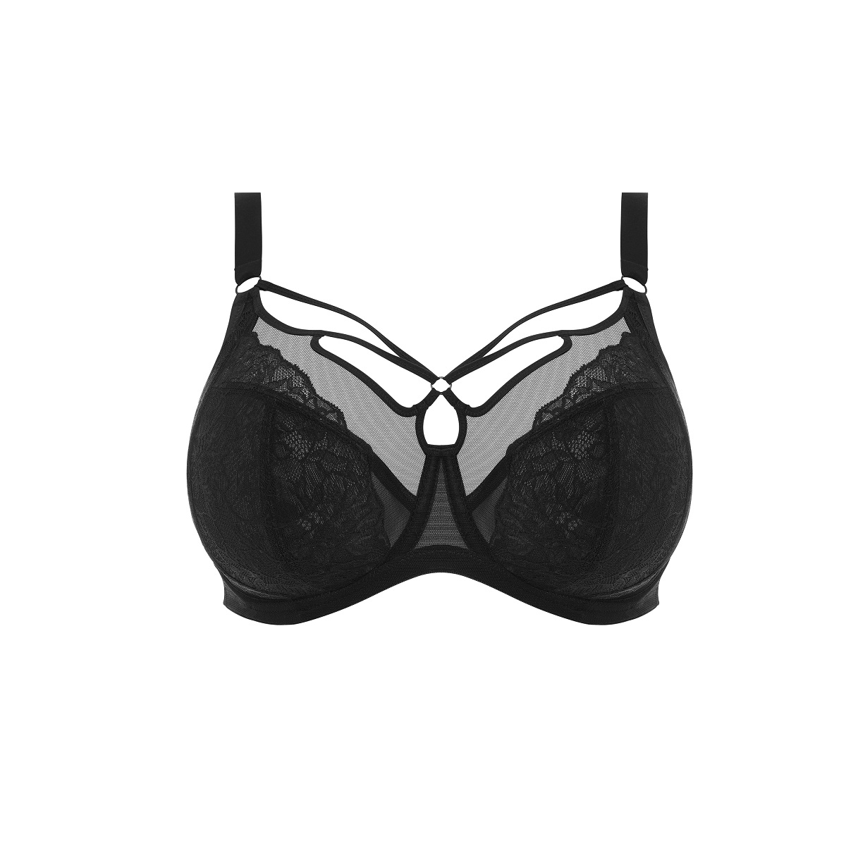 Blunge BH mit Bügel "Brianna" in "Schwarz" von Elomi EL8080 Cut Out Vorderansicht