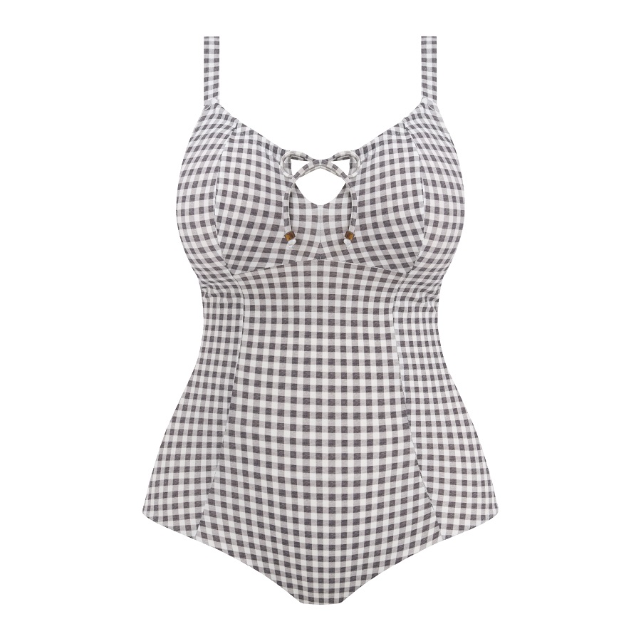 Badeanzug Checkmate in Grey Marl von ELOMI ES800345 Cut Out Vorderansicht