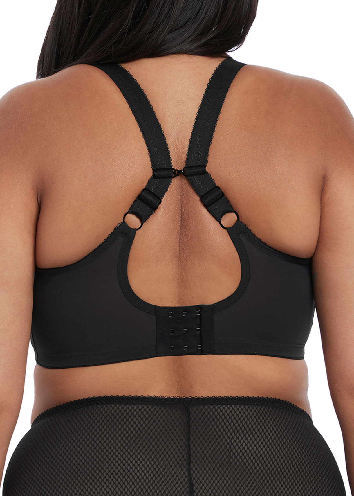 Plunge Stretch BH mit Bügel Charley in Schwarz von ELOMI Lingerie EL4382 Racerback   K