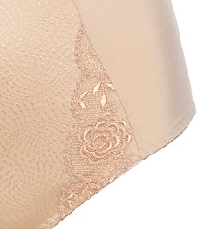 Body mit Bügel, Ella, Biskuit von ULLA Dessous, 3673, Beinausschnitt