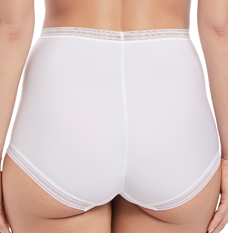 Hoher Taillenslip, Fusion Weiß von FANTASIE Lingerie, FL3098, Detail, Rückansicht