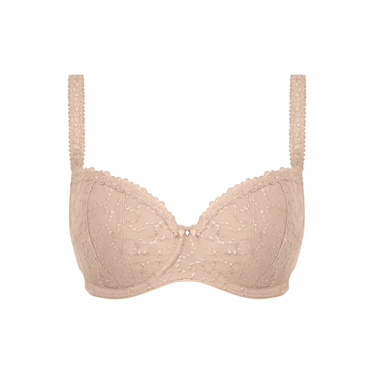 Halbschalen - BH mit Bügel „Ana Natural Beige" von FANTASIE Lingerie, Cut Out, Vorderseite
