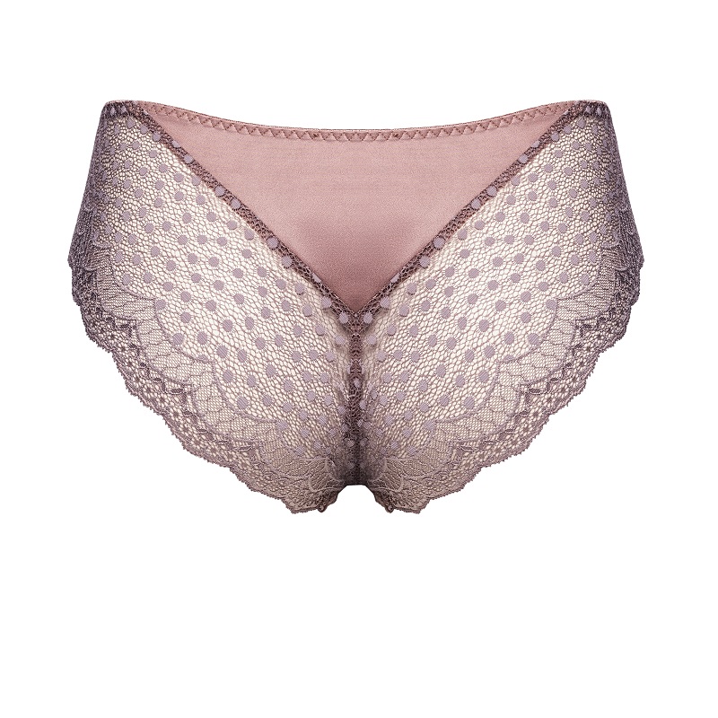 Leichter Rioslip Josy in Taupe von Ulla Dessous 6732 Cut Out Rückansicht