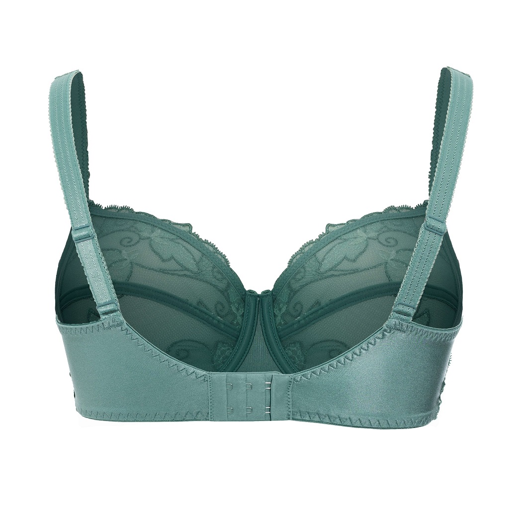 BH mit Bügel Carla in Jade von ULLA Dessous 2123 Cut Out Rückansicht