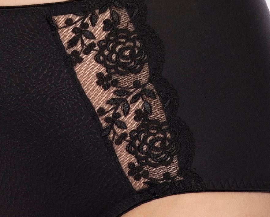 Miederslip, Ella, Schwarz, von ULLA Dessous, 3610, Detailansicht