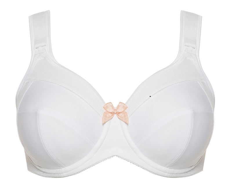 Still - BH mit herausnehmbarem Bügel, Lilly Weiß von Ulla Lingerie Fèminine, 6124, Cut Out, Vorderansicht