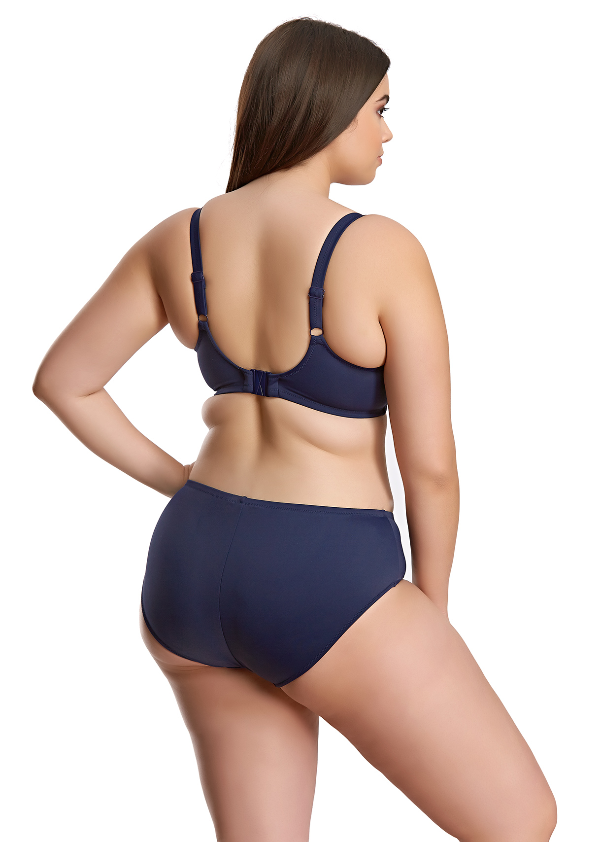 Bikini-BH mit Bügel Essentials in Midnight von ELOMI Swim Kombi Vorderansicht