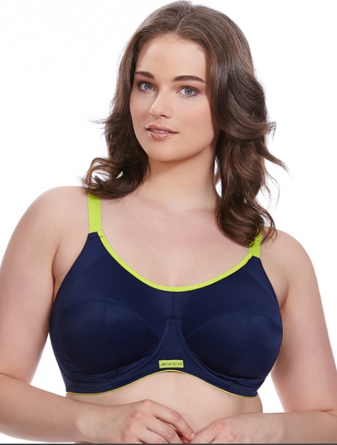 Sport - BH mit Bügel, Energise, Navy von ELOMI Lingerie, Vorderansicht
