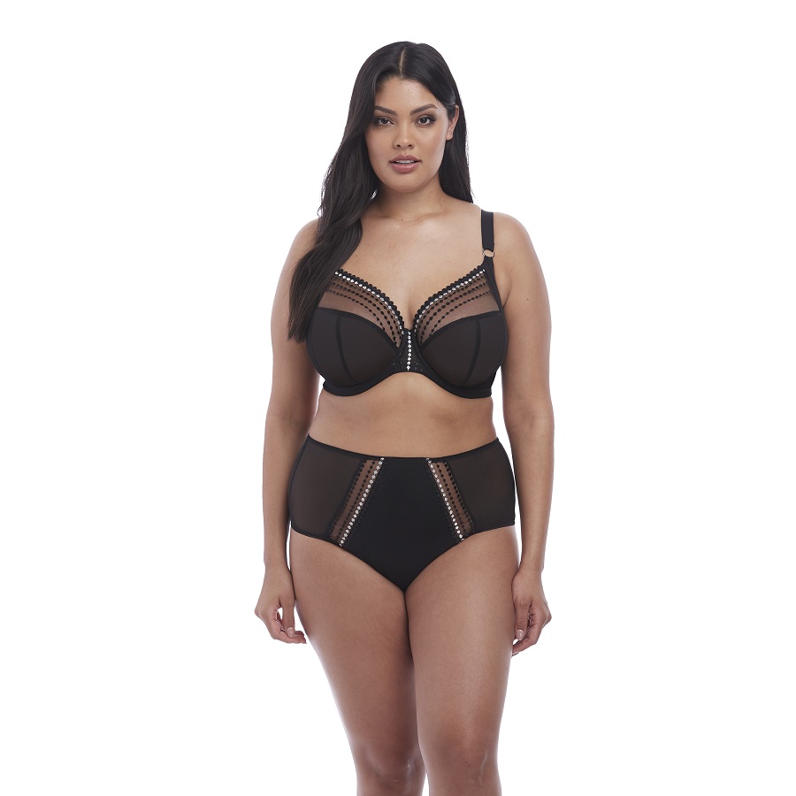 BH mit Bügel, Matilda Schwarz von ELOMI Lingerie, EL8900, Kombination, Vorderansicht