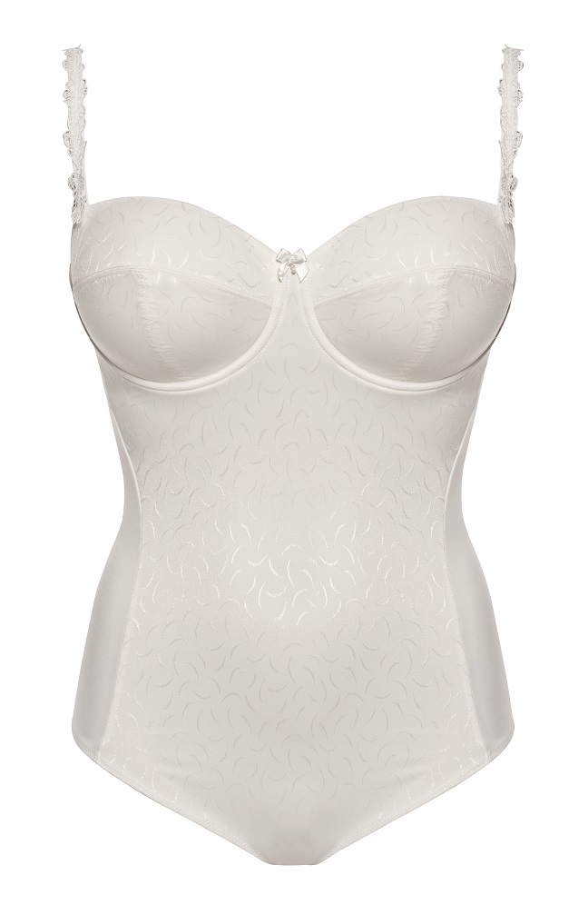 Body, Maxima, Ècru, von ULLA Dessous,1172, Cut Out, Seitenansicht