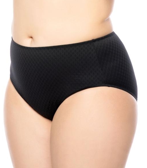 Hoher Taillenslip St. Tropez in Schwarz von Ulla Lingerie fèminine 9132 Seitenansicht