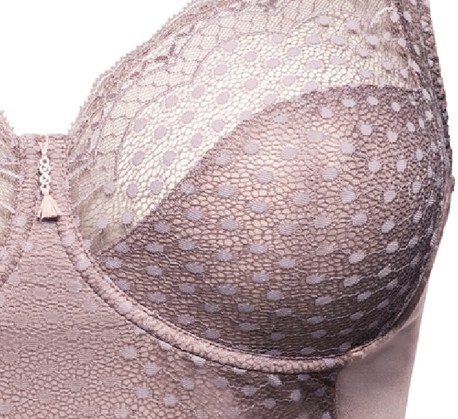 Body mit Bügel Josy in Taupe von Ulla Lingerie fèminine 6773 Cut Out Cup