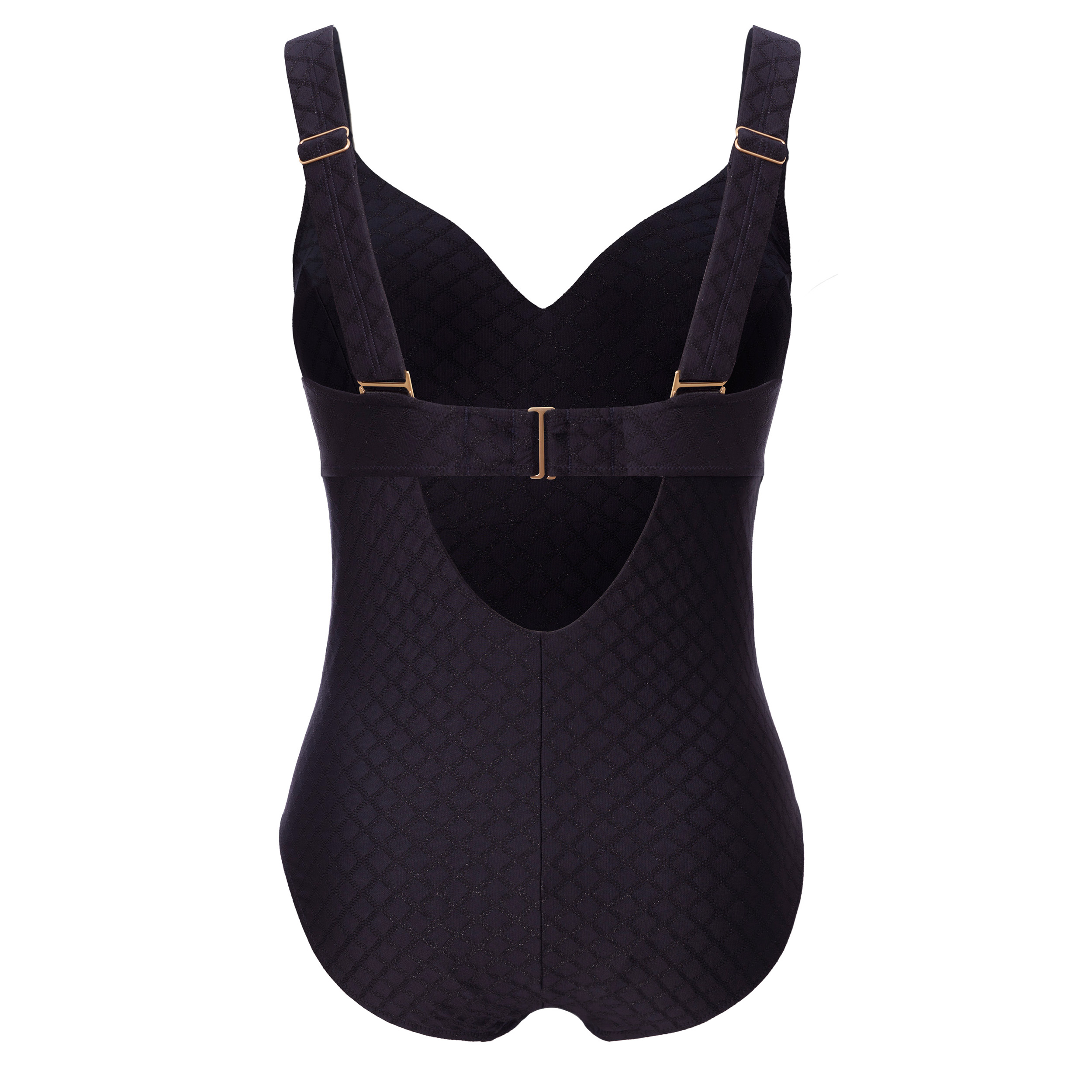 Badeanzug Monaco in Midnight von Ulla Dessous 9814 Cut Out Rückansicht