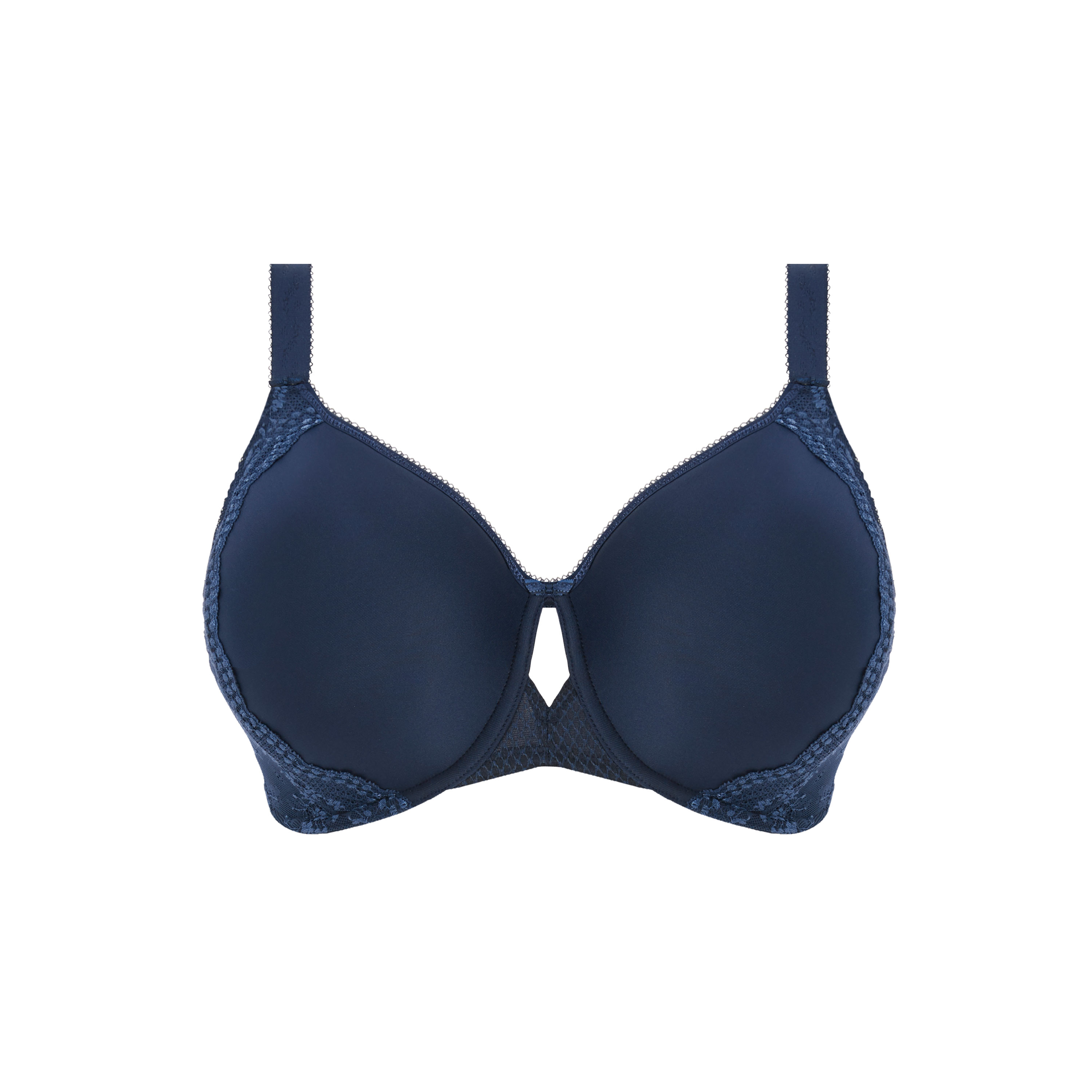 Plunge Stretch BH mit Bügel Charley in Navy, von ELOMI Lingerie EL4382 Cut Out