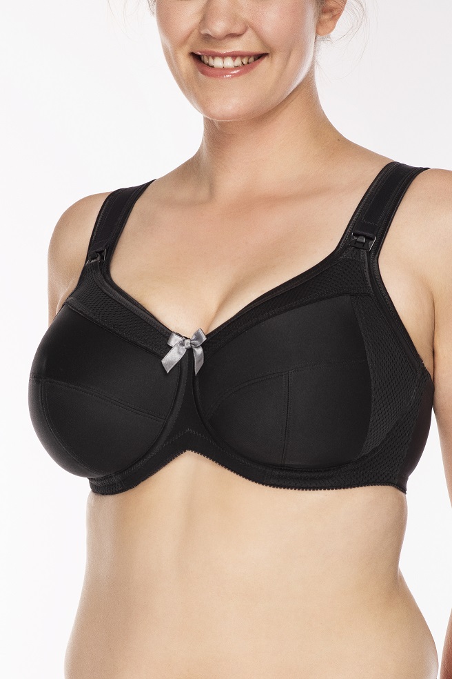 Still - BH mit / ohne Bügel, Lilly Schwarz, Ulla Lingerie Fèminine, 6124, Vorderansicht