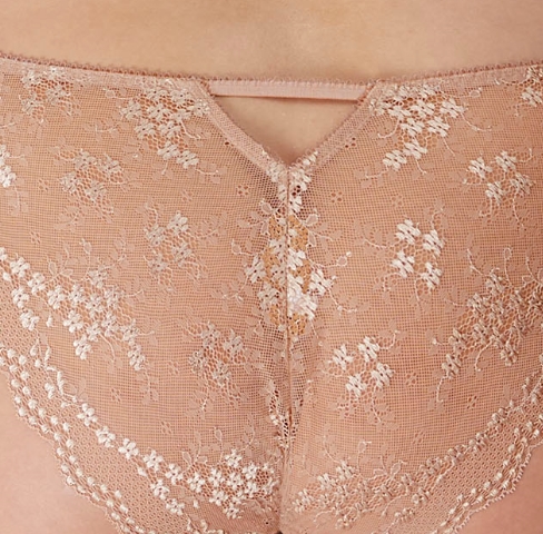 Brazilian Charley in Fawn von ELOMI Lingerie EL4385 Cut Out Rückansicht