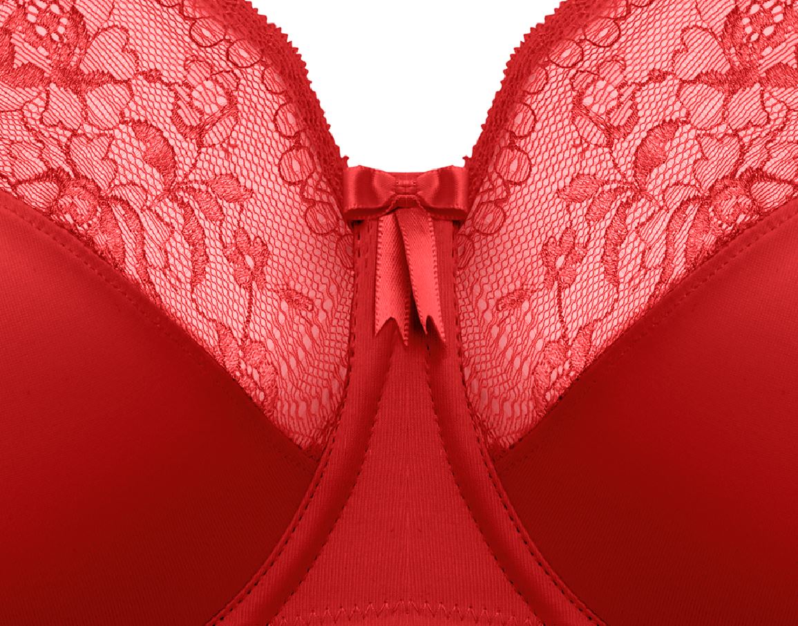 BH mit Bügel Morgan in Haute Red von ELOMI Lingerie EL4111 Mittelsteg Vorderansicht
