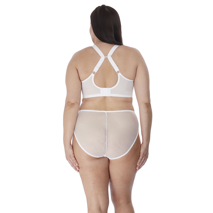 Plunge Stretch BH mit Bügel Charley in Weiß von ELOMI Lingerie EL4382 Racerback