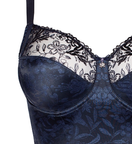 Body Jasmin in Midnight von Ulla Dessous 2773 Cut Out Detail Vorderansicht