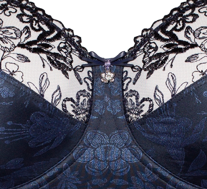 Body Jasmin in Midnight von Ulla Dessous 2773 Cut Out  Ausschnitt Vorderansicht