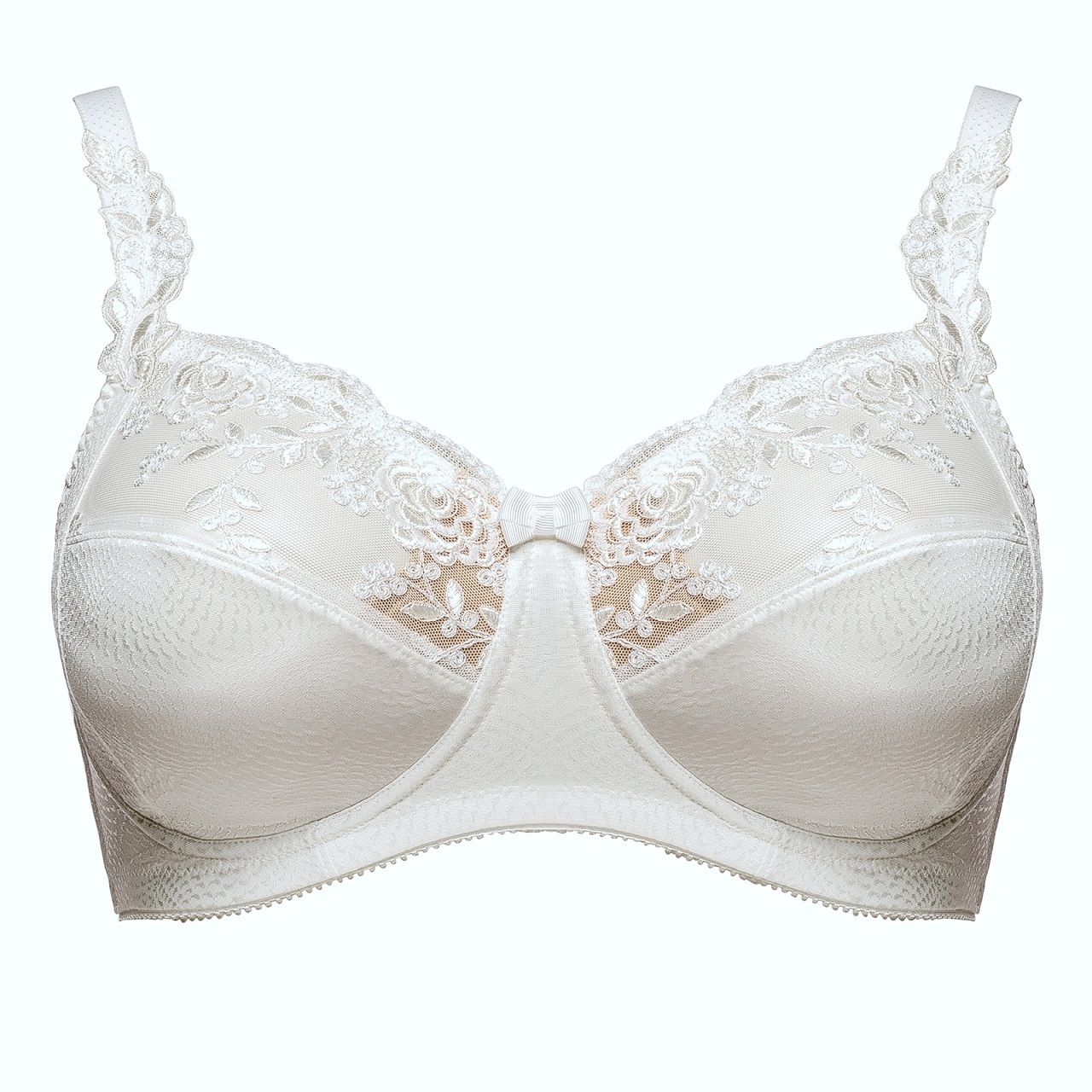 Ella, Ècru, BH ohne Bügel von ULLA Dessous, Cut Off, 3628, Vorderansicht