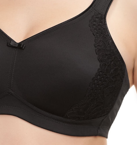 Minimizer BH ohne Bügel, Schwarz, London 8014 von Susa Lingerie, Ausschnitt,  Vorderansic