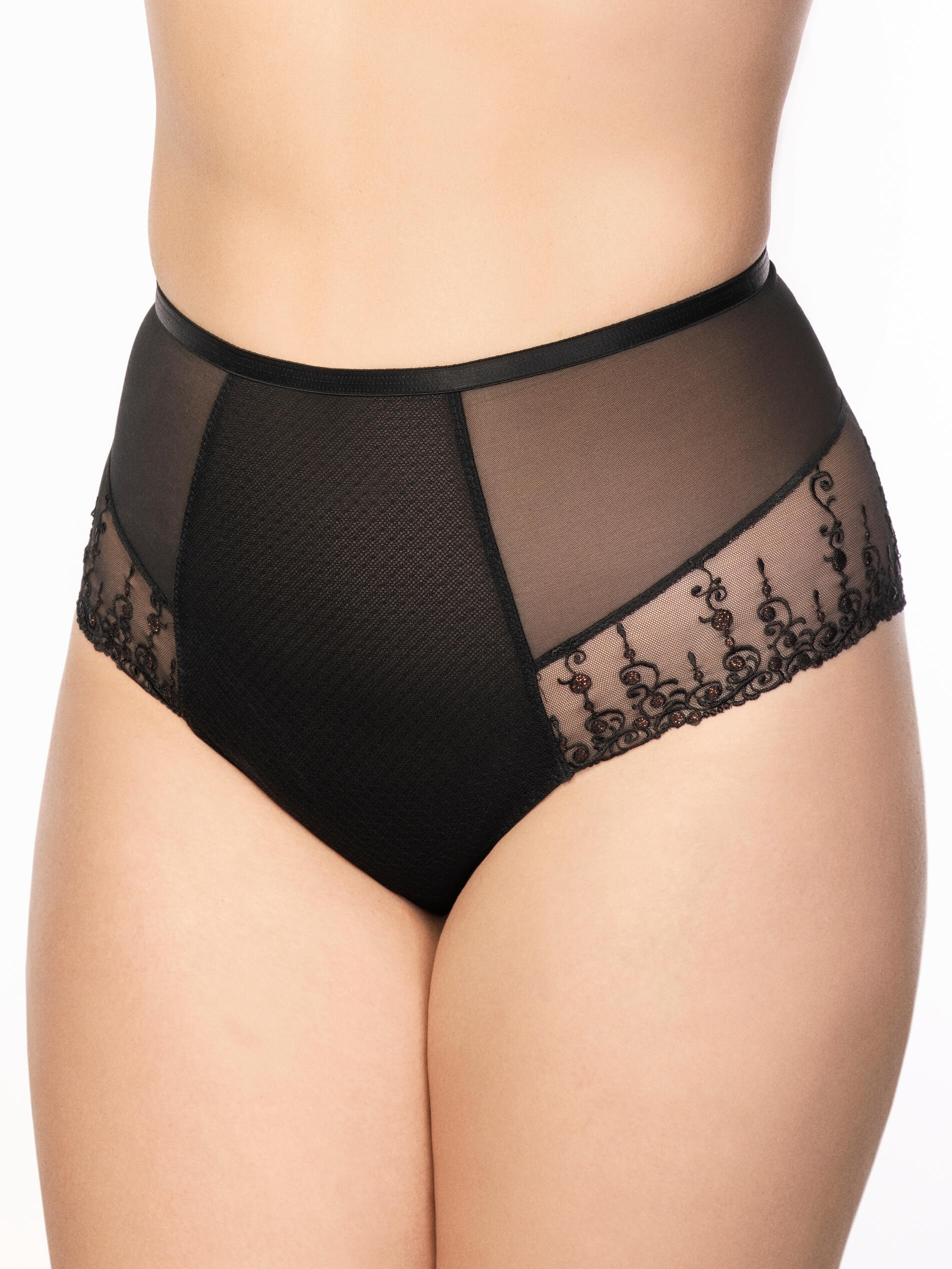 Taillenslip Exclusive Line in Schwarz von ULLA Dessous 8510
