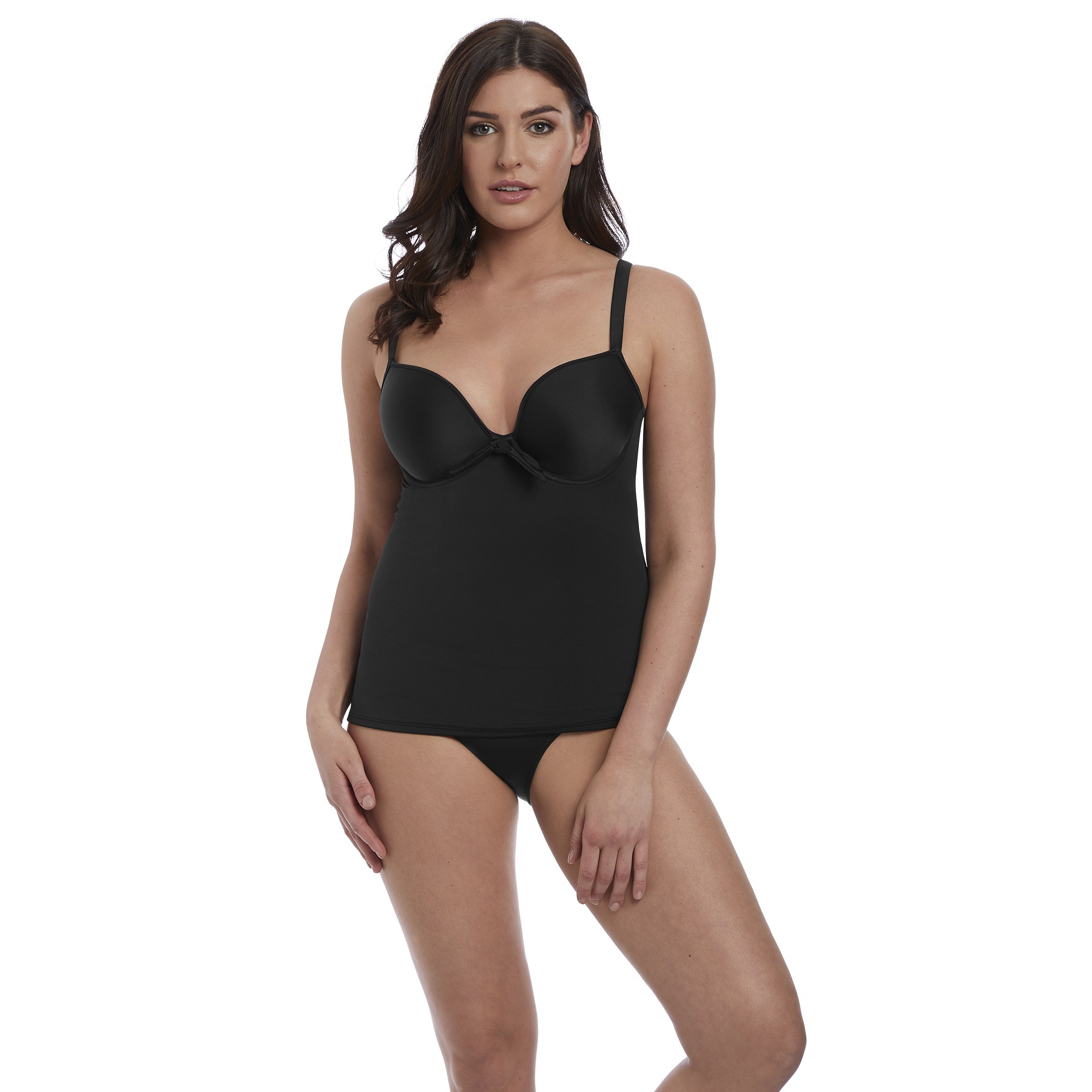 Deco Swim, Schwarz, Tankini von FREYA, Kombination, Vorderansicht